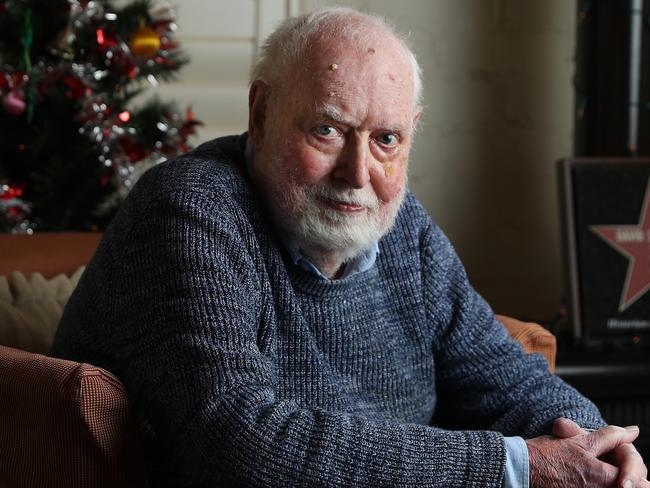 27/12/23: Film Critic David Stratton at his home in the Blue Mountains. He is retiring from film reviewing. John Feder/The Australian.