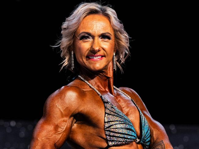 Lorelle Haag competing at state and national body building Federation Competitions. Contributed by Lorelle Haag/ICN Bodybuilding Australia