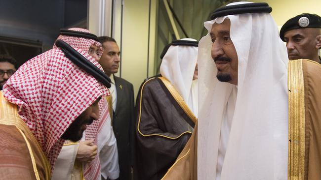 The princess is the daughter of Saudi King Salman (R) and sister of Crown Prince Mohammed bin Salman (L). Picture: AP.