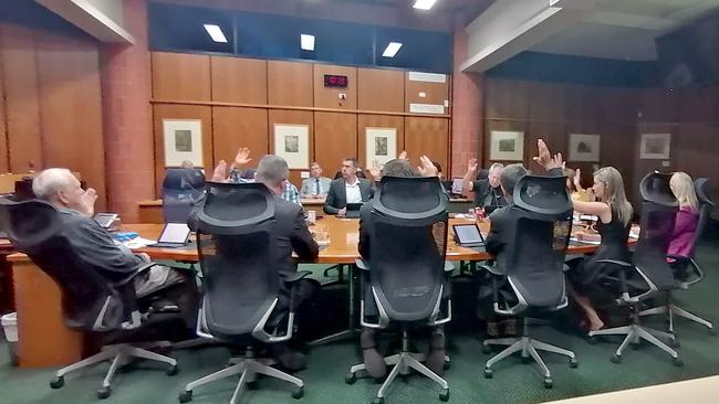 The outgoing Moreton Bay Council will have one last vote just days out from the election. Picture: David Alexander