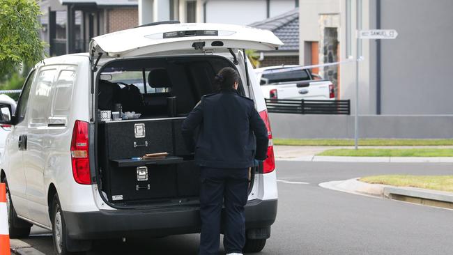 Police forensics on the scene. Picture: Gaye Gerard