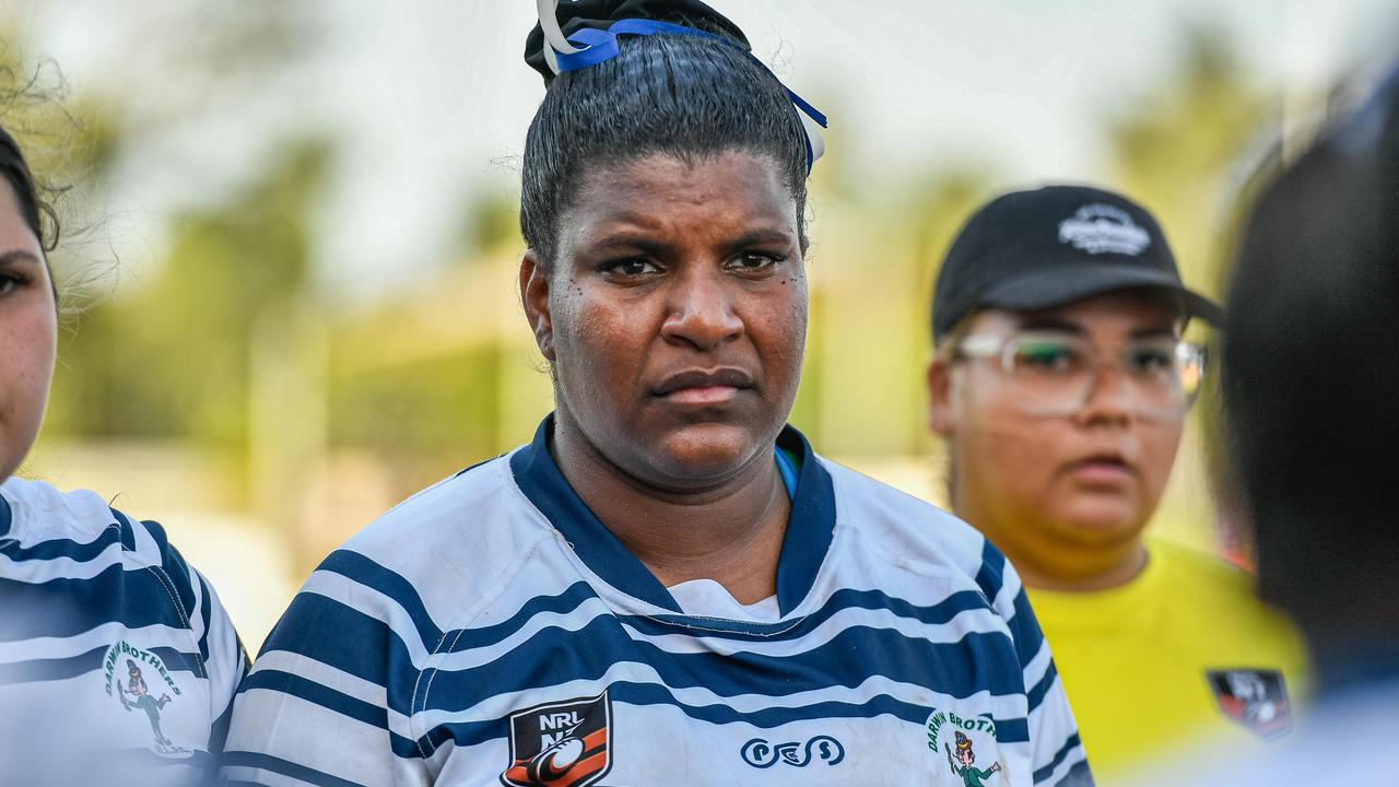 Ellie Niki as the Darwin Brothers take on the Palmerston Raiders in the 2023 NRL NT women's grand final. Picture: Pema Tamang Pakhrin