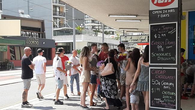 Devastated friends and family held a vigil at the spot where the fight unfolded.