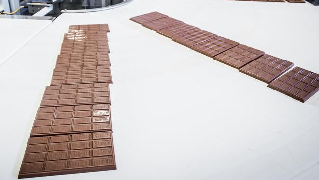 Hershey’s Chocolate is popular in the US, but one unhappy consumer has launched legal action over the amount of slack fill in its packaging. Picture: Jeff Lauterberger/The Wall Street Journal