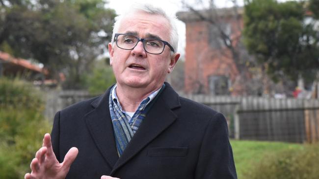 Independent MP Andrew Wilkie speaks about the UK's decision to grant the US's extradition request for Julian Assange. Picture: Alex Treacy