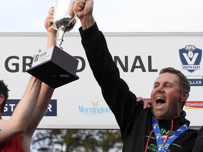 Pines premiership coach Paddy Swayn will speak at a Crib Point meeting on Wednesday night. Picture: Andy Brownbill