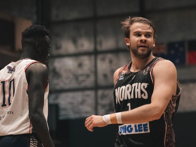 Brennan Rymer of the Norths Bears, NBL1 East. Picture: Aaron Camua - @aaron.camua