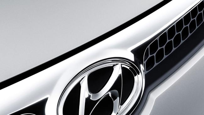 Hyundai badge on grille. Picture: Suppled