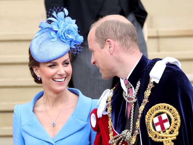 Prince William and Kate at the Garter Service. Picture: Getty Images.