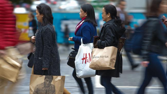 Department store sales were up 2.1 per cent in the month. / AFP PHOTO / Daniel LEAL-OLIVAS