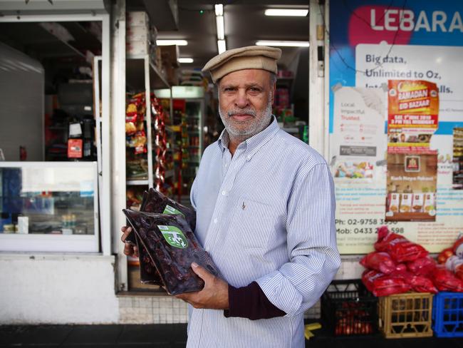 Lakemba business owner Farid Khan said he had no sympathy for “lazy” motorists who are fined along Haldon St. Picture: Sam Ruttyn