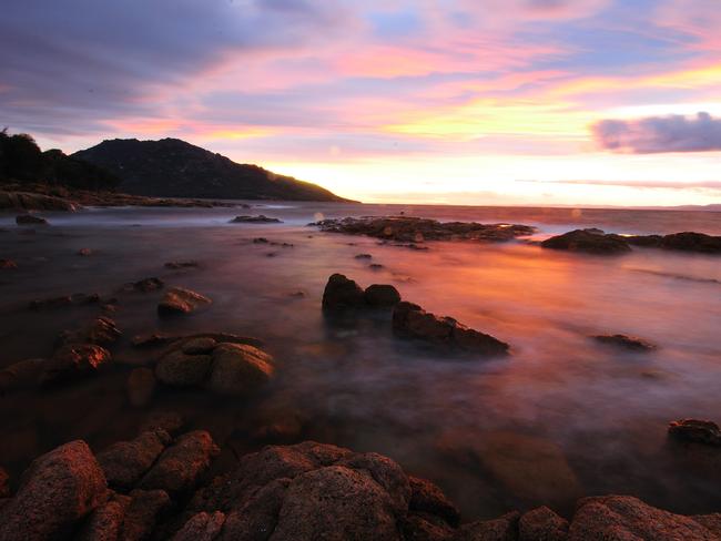 Reader’s photo of dawn at Coles Bay. Picture: ROBERT FLETCHER