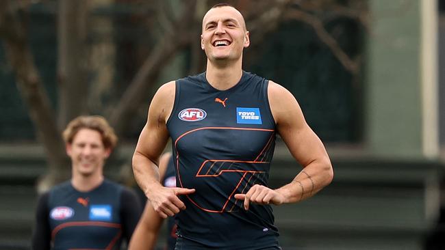 Braydon Preuss scored a KFC SuperCoach ton on debut for the Giants. Picture: Robert Cianflone/Getty Images