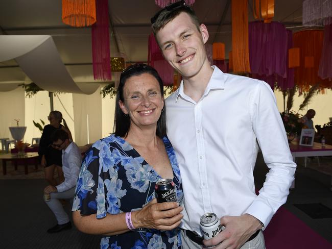 Bet365 Traralgon Cup Day, held at Traralgon Racecourse, Traralgon, Victoria, 1st December 2024: Rachel Mustoe and Ryan McLeod. Picture: Andrew Batsch