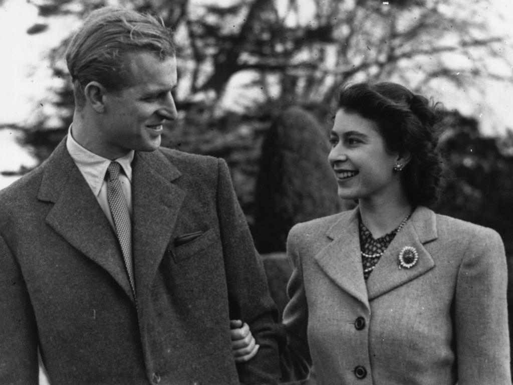 Prince Philip and the Queen, on their honeymoon in Hampshire, had the longest marriage of any British sovereign. Picture: Getty