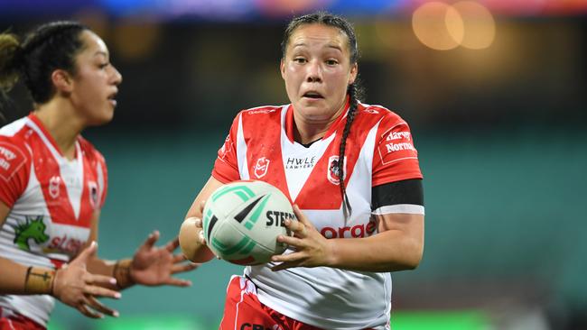 Dragons' NRLW star Raecene McGregor. NRL Imagery