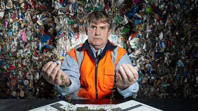 Stephen Scherer has been forced to close his South Australian recycling business due to skyrocketing energy costs. Picture: Matt Loxton