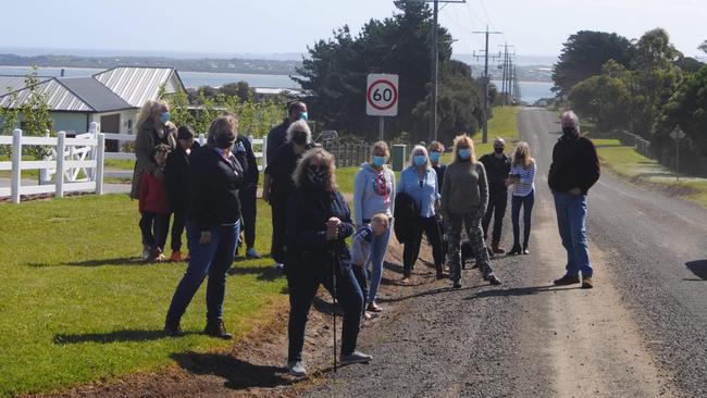 Residents in San Remo are frustrated with an unsealed Shetland Heights Road.