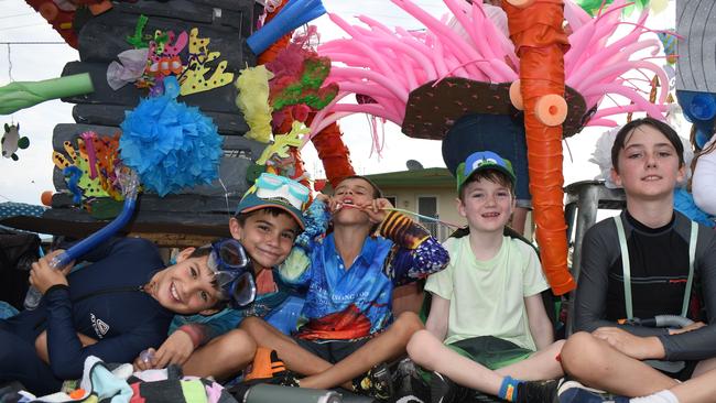 Our Lady of Lourdes Primary School Ingham. Photographs from the Maraka Festival Street Parade around the Ingham central business district on Saturday. In an ‘Under the Sea’-themed celebration of all things Hinchinbrook, school students, community organisations, emergency responders and contestants vying for the prized Queen and Princess titles paraded around Rotary Park in the centre of the town. Picture: Cameron Bates