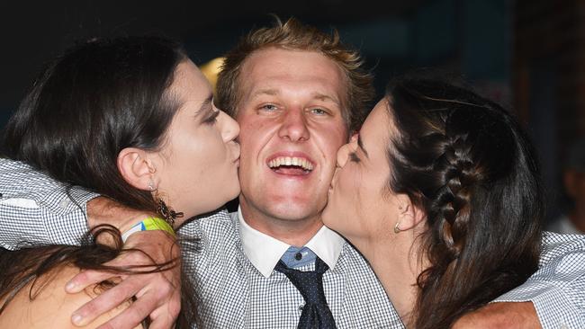 Gympie Times Ladies Day race day - Renae Nelson, Dean Blanckensee and Angelique Higgins