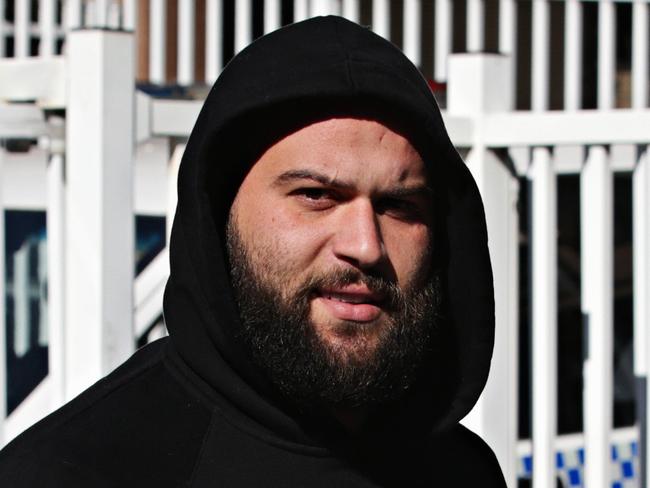 Rafat Alameddine leaving Parramatta Police station on the 22nd of July 2019 after getting bail. Photographer: Adam Yip