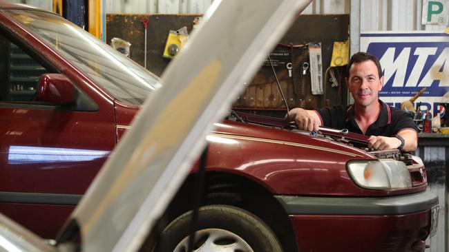 Motorwell Gepps Cross chief mechanic Daniel Andrews said older cars had few, if any, of the safety features which had become standard in the last decade. Picture: TAIT SCHMAAL.