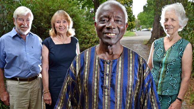 Dr Nuli Lemoh with Philip Huon, Denise Curry and Margaret Lemoh. Picture: Troy Snook