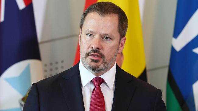 Cabinet minister Ed Husic has said sanctions were important for people doing the wrong thing, and the Israeli government would need to be held to account. Picture: NewsWire/Tertius Pickard