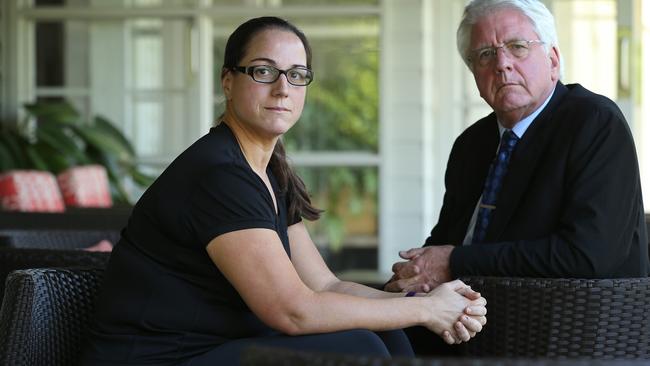 SDA shop steward Penny Vickers with father Truslove, an actuary. They analysed the shortcomings of the union’s enterprise agreements with Coles. Picture: Lyncodn Mechielsen.