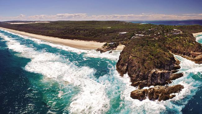 Aerial image of Point Lookout at North Stradbroke Island