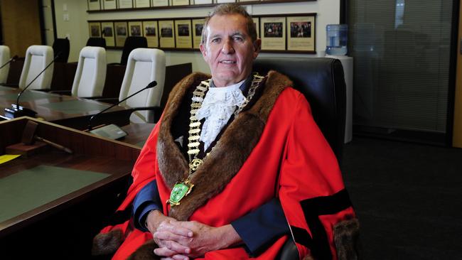 Tea Tree Gully Mayor Kevin Knight at the Tea Tree Gully council chambers. Picture: Mark Brake