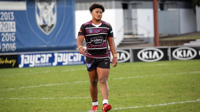 Moses Suli when he joined the Sea Eagles. Picture: Christian Gilles