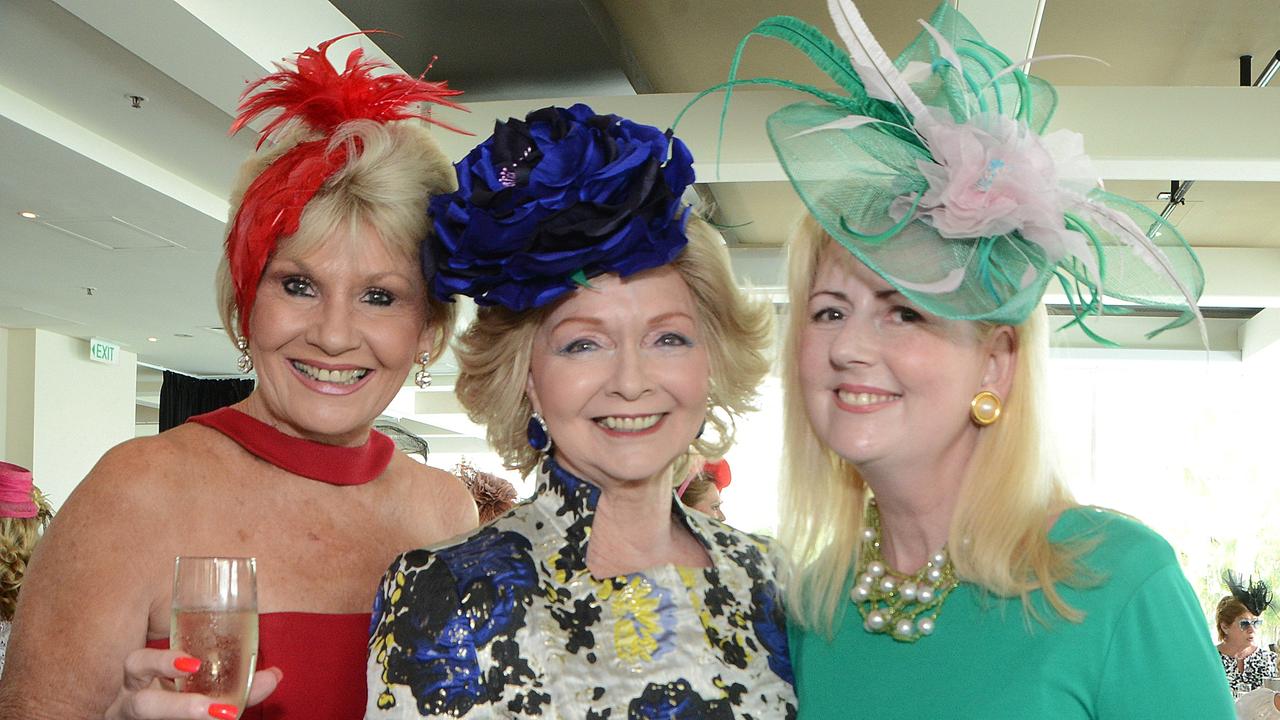 From the archive: Patricia Lyden (right) at a Women in Racing Magic Millions lunch on Main Beach. Picture: Regina King