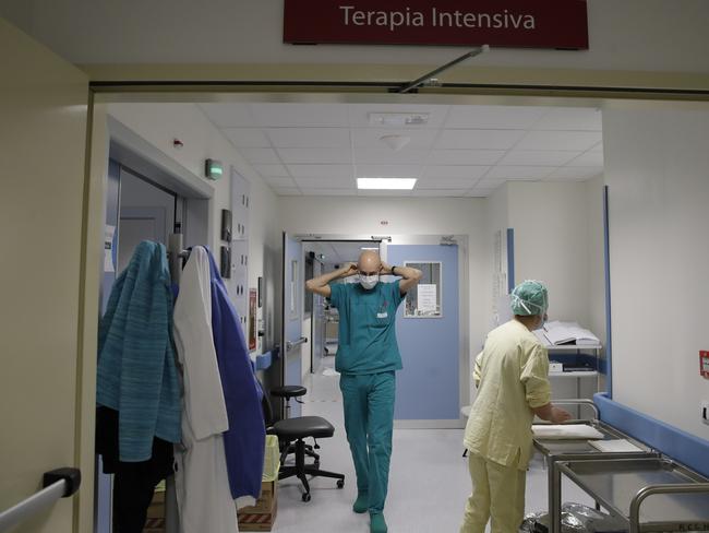 Medical professionals across the globe are dealing with the pandemic. Picture: AP Photo/Luca Bruno