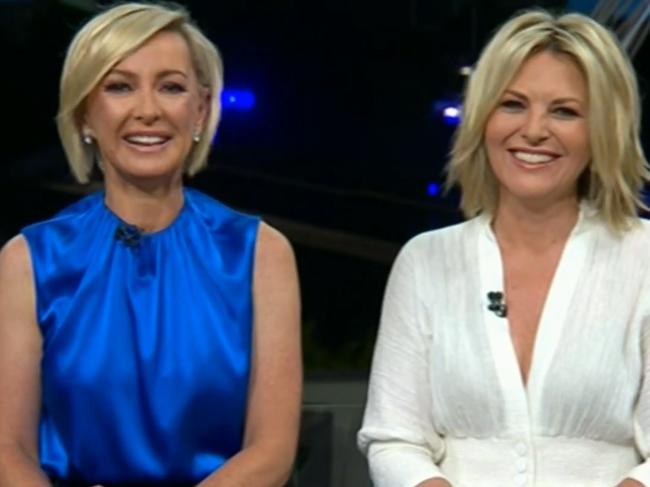 The new Channel Nine Today Show hosts on their first day. (L-R) Deb Knight and Georgie Gardner.