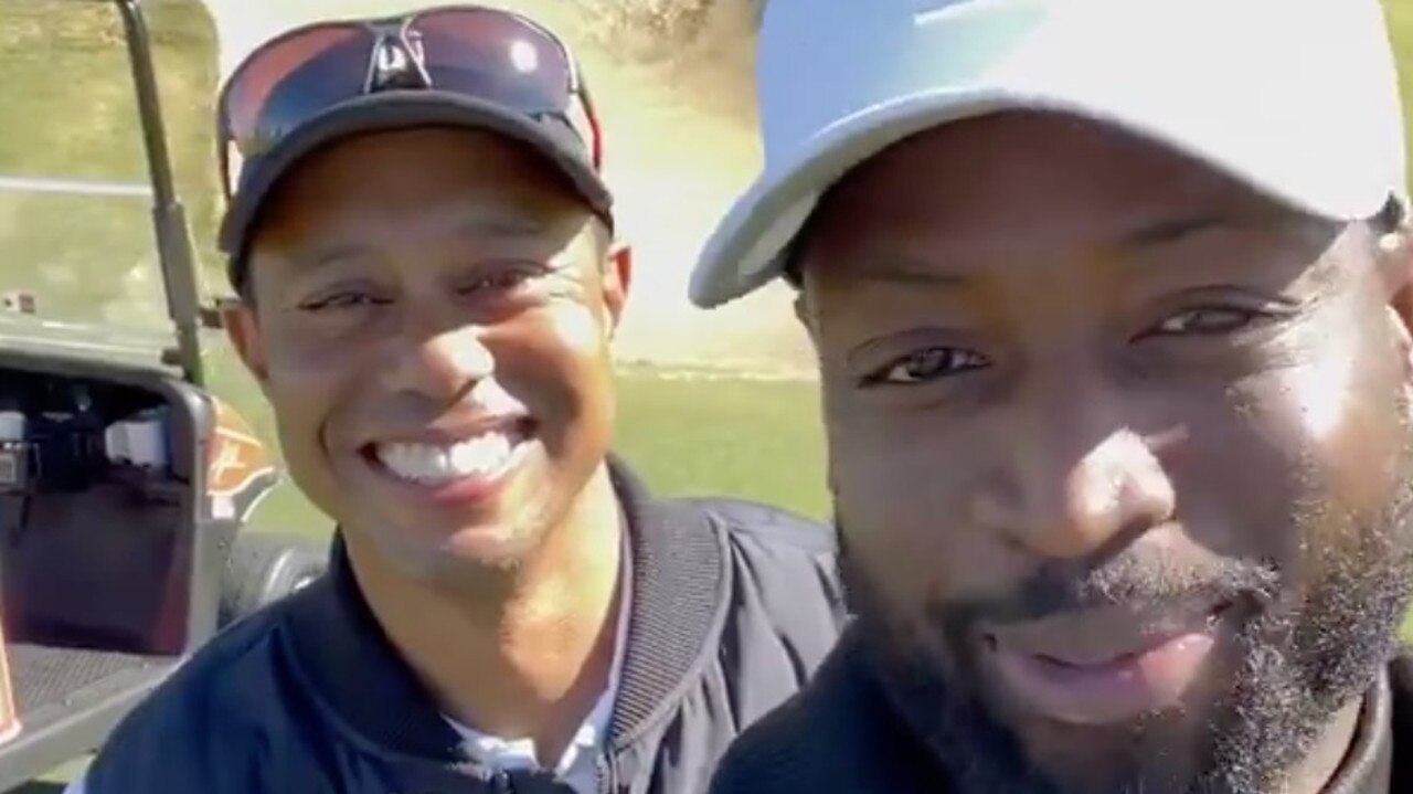 Tiger Woods was filming with Dwyane Wade the day before the crash.