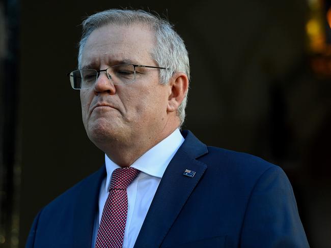 Prime Minister Scott Morrison says he admits the vaccine rollout ‘is not perfect’. Picture: NCA NewsWire/Bianca De Marchi