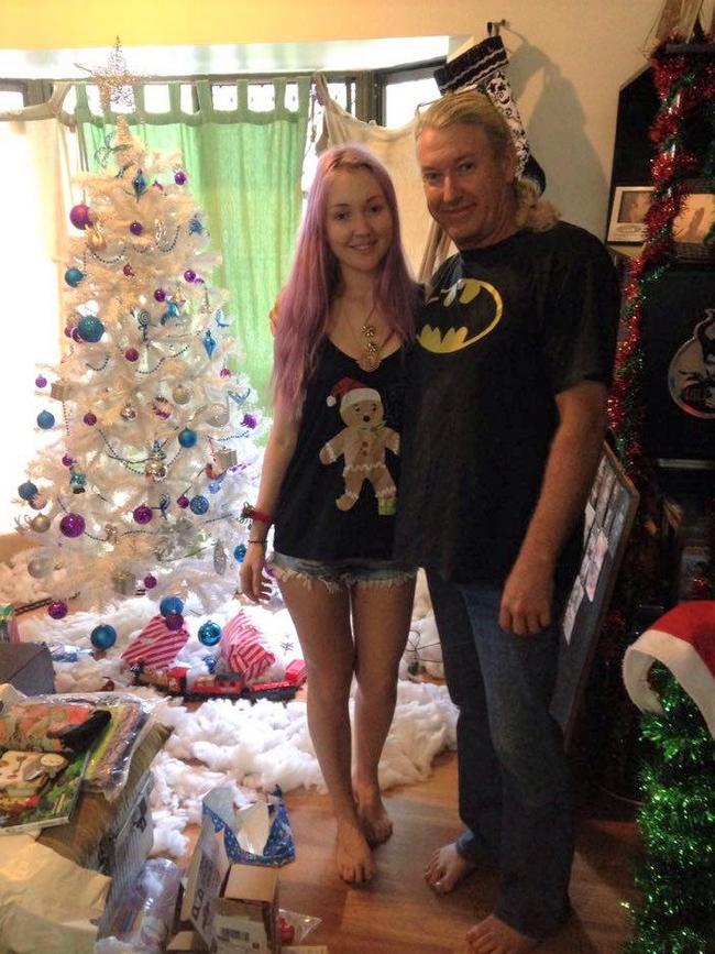 Toyah Cordingley with her father Troy. Picture: Facebook