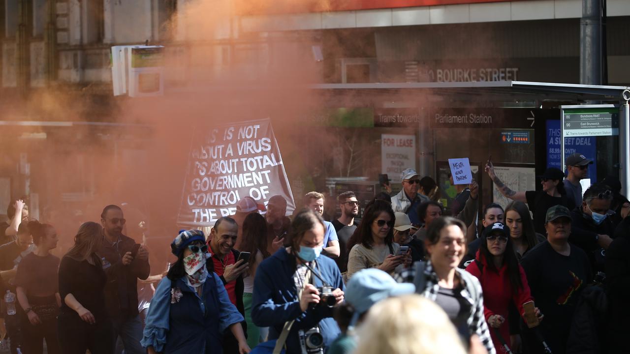 One Melbourne emergency doctor labelled the protest “disgusting”. Picture: Matrix