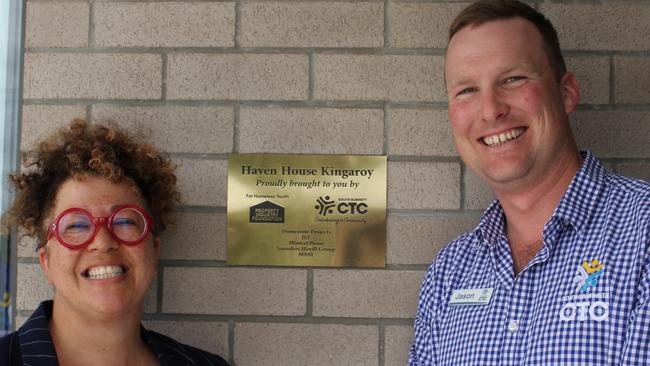 Property Industry Foundation CEO Kate Mills and South Burnett CTC’s Jason Erbacher