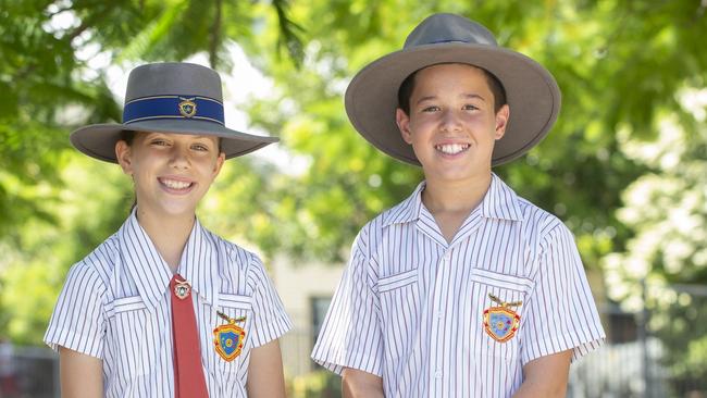 West Moreton Anglican College junior school captains, Genevieve Weston and Benjamin Leese. Picture: Contributed