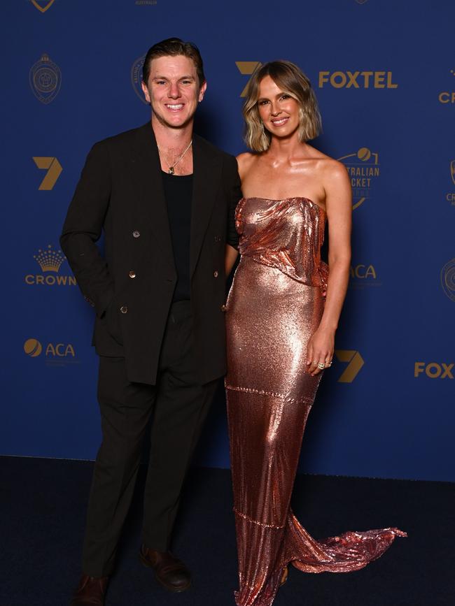 Adam Zampa and Hattie Zampa. Picture: Morgan Hancock/Getty Images for Cricket Australia