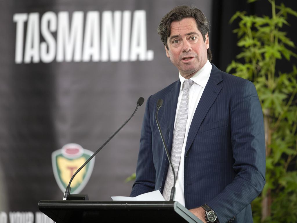 AFL CEO Gillon McLachlan during the TICT luncheon at Hobart. Picture Chris Kidd