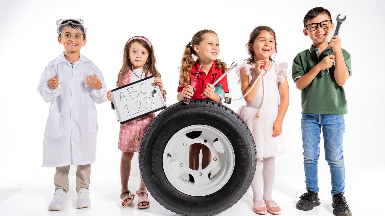 Will the jobs of today be the same when these kindy kids graduate from school in 2038? Picture: Tom Parrish