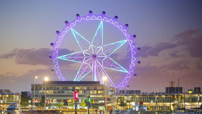 The Melbourne Star lit up Docklands for more than a decade. Picture: Visit Victoria