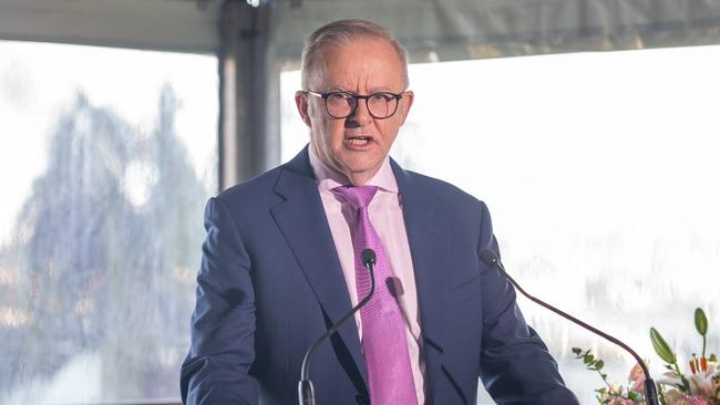 Anthony Albanese at Kirribilli House. Picture: Thomas Lisson