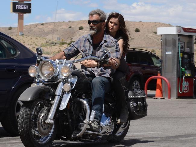 Mel Gibson and Erin Moriarty in a scene from film Blood Father. Picture: Supplied.