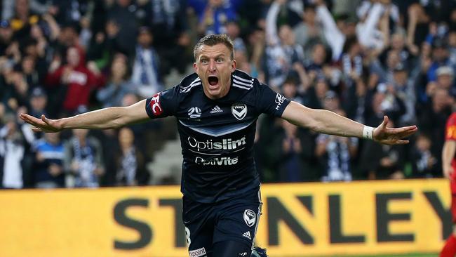 Besart Berisha is set to return to AAMI Park for the first time. Picture: AAP