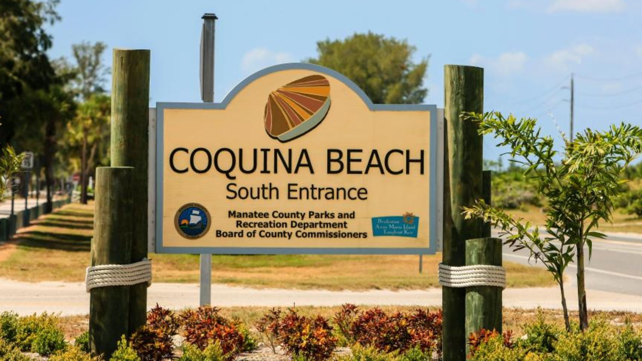 Coquina Beach, Lynn's paradise, where she met her death in a 'freak accident',