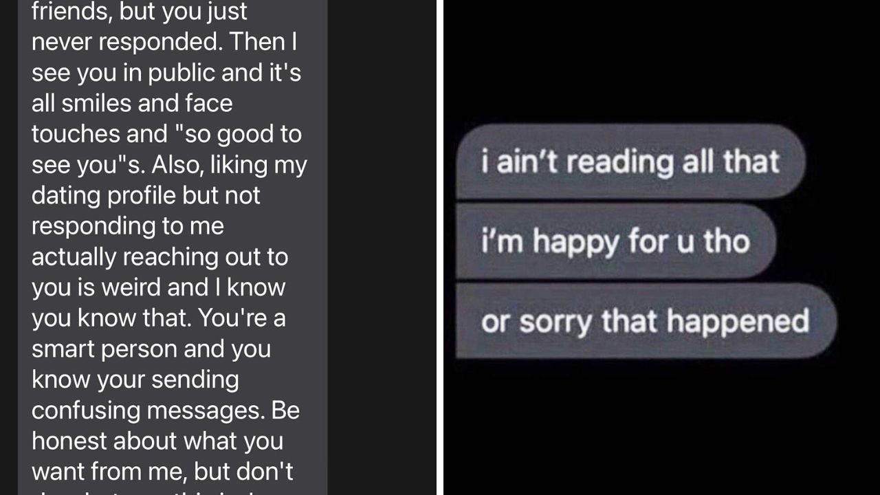 If you have a lot to say, don’t put it all in text. Picture: Instagram/@textsfromyourex